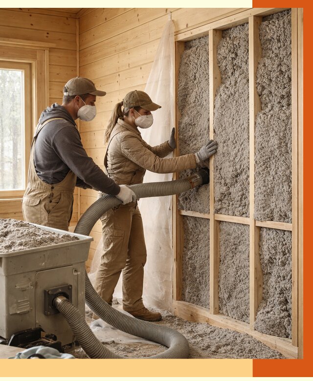 Утепление дачного дома эковатой в Кулебаках от 1494 руб./м2 — комплексно, ТепломастерКлб