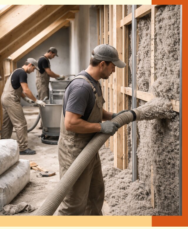 Утепление таунхауса эковатой в Кулебаках от 2267 руб./м² — монтаж и задувка | ТепломастерКлб