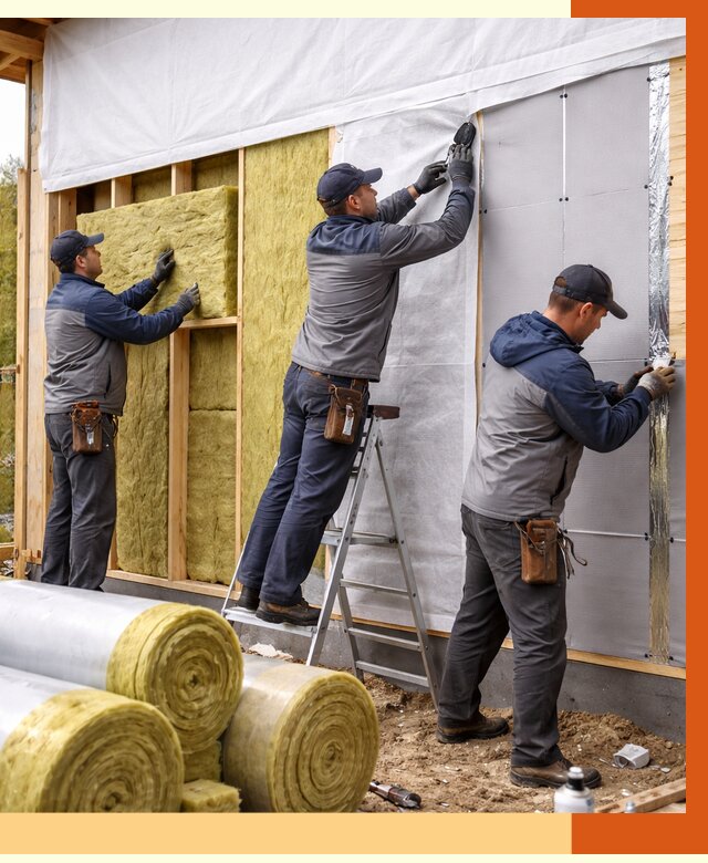 Утепление каркасного дома в Кулебаках от 4329 руб./м2 — профессионально | ТепломастерКлб