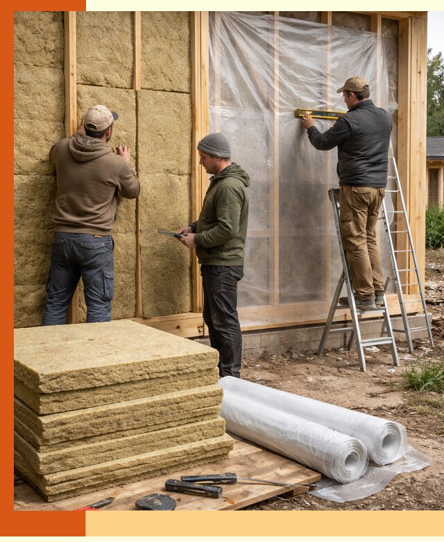 Утепление каркасного дома в Кулебаках под ключ с гарантией качества