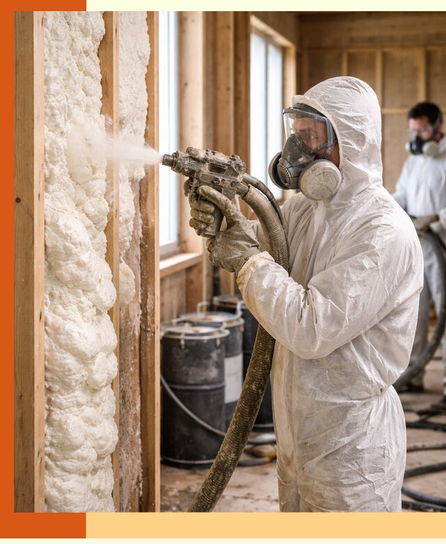 Утепление каркасного дома пенополиуретаном в Кулебаках