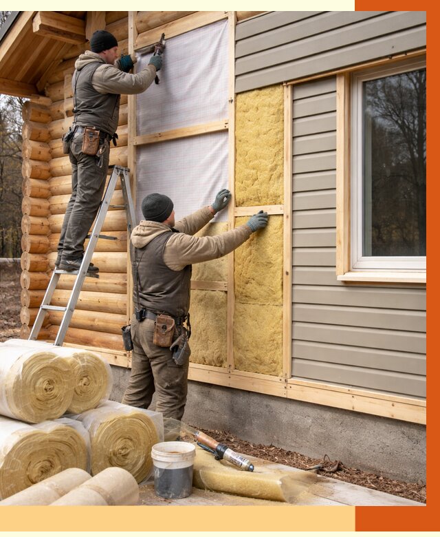 Утепление деревянного дома в Кулебаках от 6390 руб./м2 — заказать работы | ТепломастерКлб