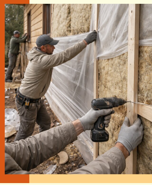 Утепление дома из бруса в Кулебаках качественно и долговечно