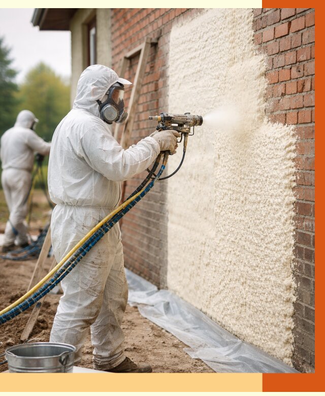 Утепление кирпичного дома ППУ в Кулебаках под ключ от 6699 руб. | ТепломастерКлб