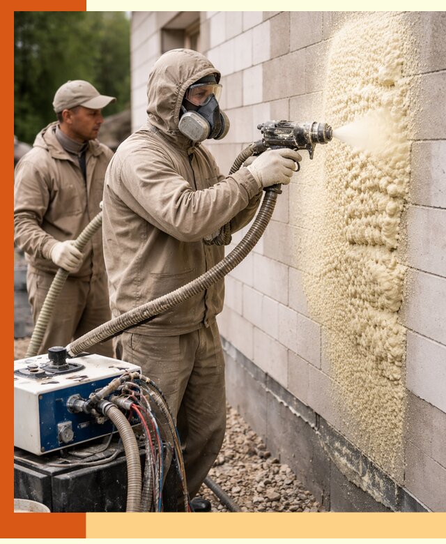 Утепление дома из газобетона ППУ в Кулебаках — надежная теплоизоляция