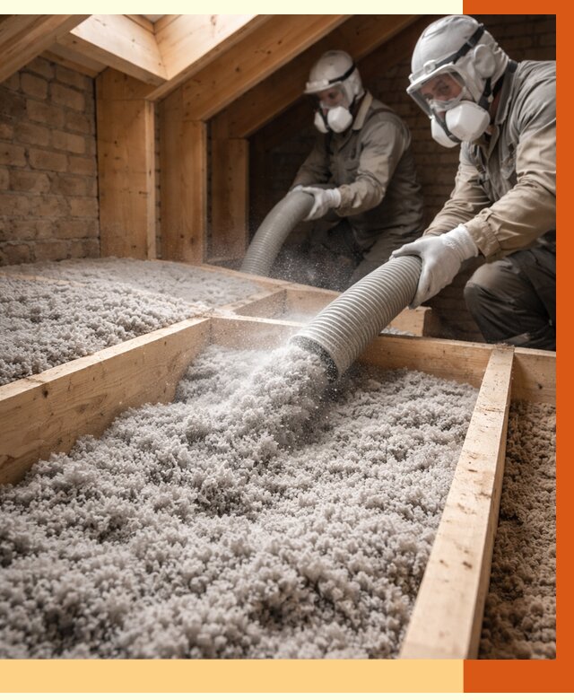 Утепление коттеджа эковатой в Кулебаках от 2577 руб./м² — комплексная задувка и монтаж | ТепломастерКлб