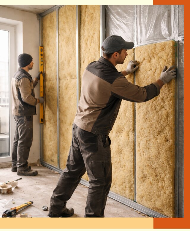 Утепление квартиры изнутри в Кулебаках от 4483 руб. за м2 | Проф. работы ТепломастерКлб