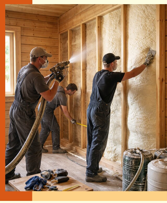 Утепление бани пенополиуретаном (ППУ) в Кулебаках