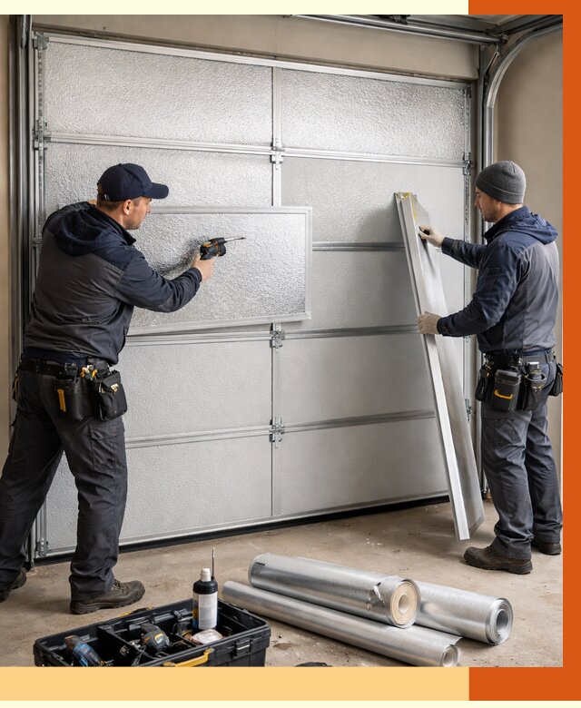 Утепление гаражных ворот в Кулебаках от 8090 руб/м2 — надежно и быстро | ТепломастерКлб