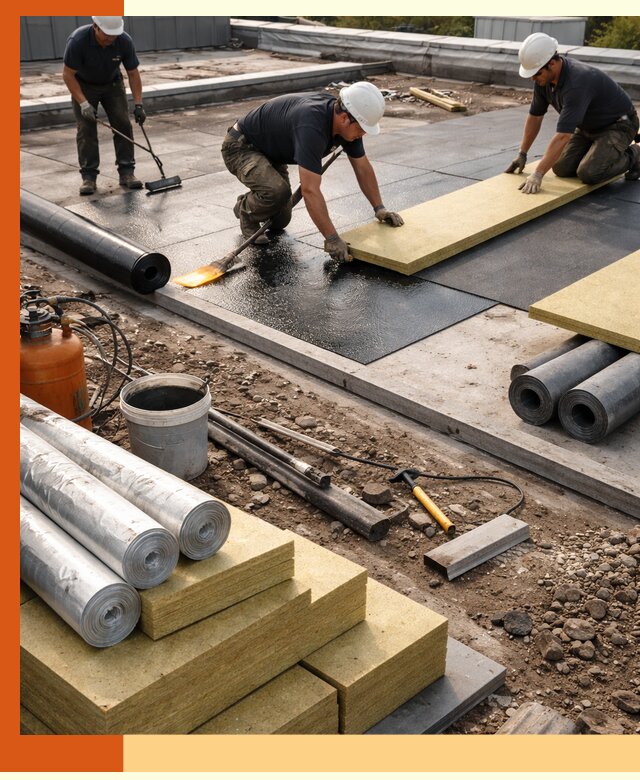 Утепление плоской крыши в Кулебаках — надежная теплоизоляция и герметизация