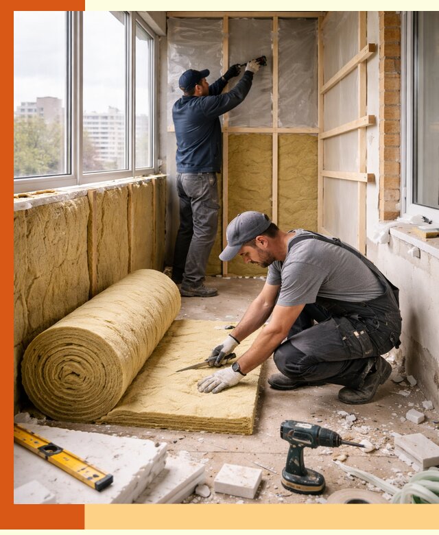 Утепление балкона под ключ в Кулебаках качественно и быстро