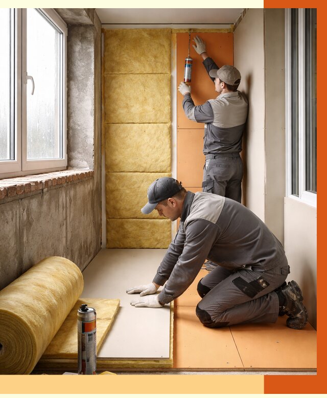 Утепление лоджии под ключ в Кулебаках от 6699 руб/м2 — комплексное решение | ТепломастерКлб