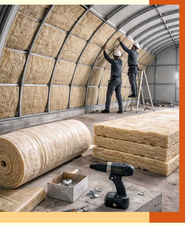 Утепление арочного ангара в Кулебаках от 3298 руб./м2 под ключ | ТепломастерКлб