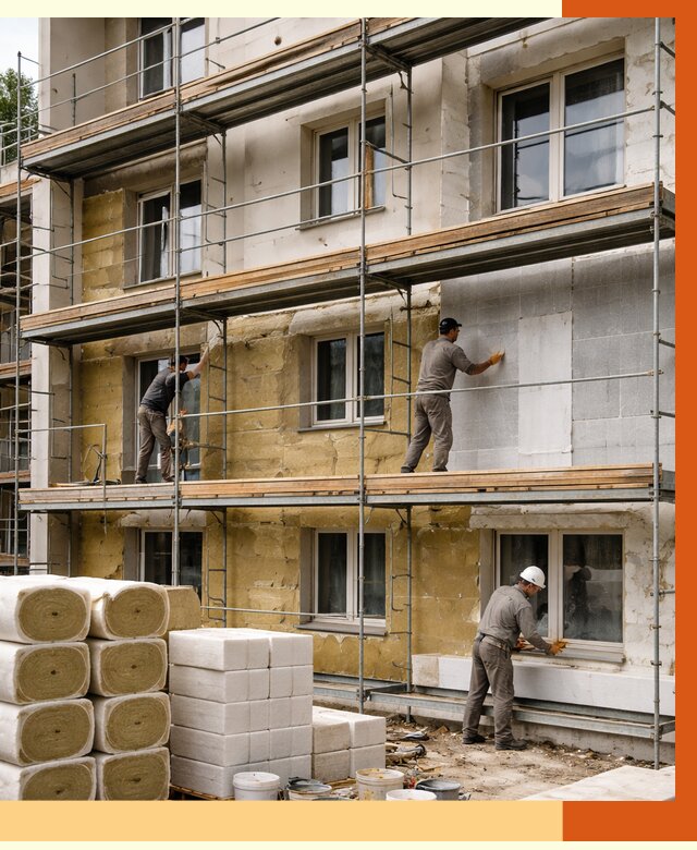 Утепление гостиницы в Кулебаках от 7420 руб./м2 — комплексно, ППУ, под ключ | ТепломастерКлб