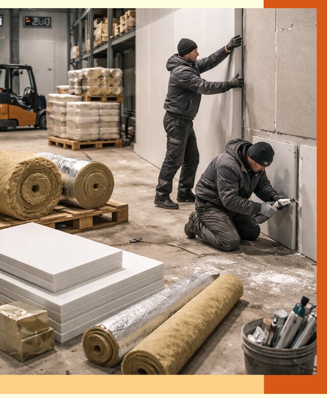 Утепление холодного склада в Кулебаках от 8760 руб/м2 — комплексное под ключ | ТепломастерКлб