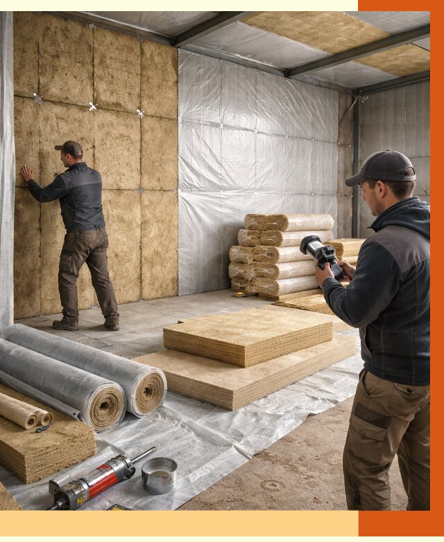 Утепление теплого склада в Кулебаках под ключ от 11852 руб/м² | ТепломастерКлб