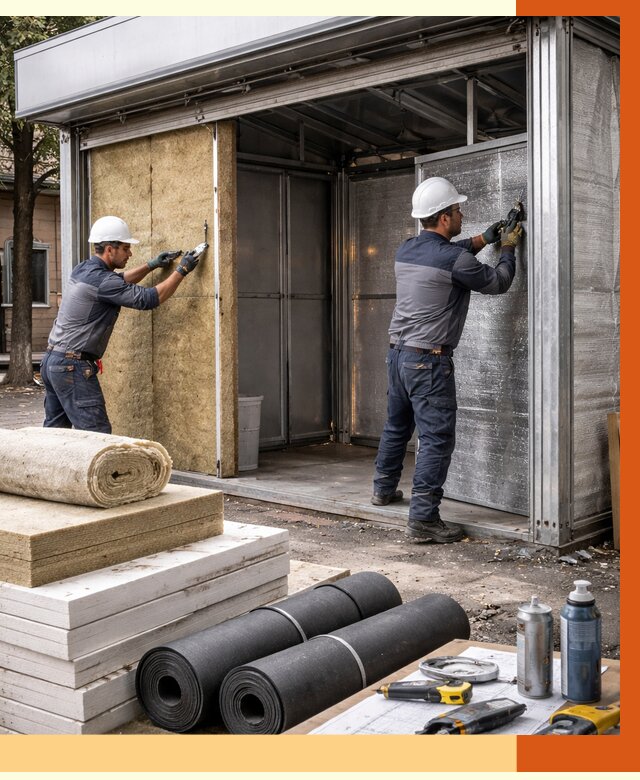 Утепление павильона шаурма в Кулебаках под ключ от 1237 руб. за м² | ТепломастерКлб