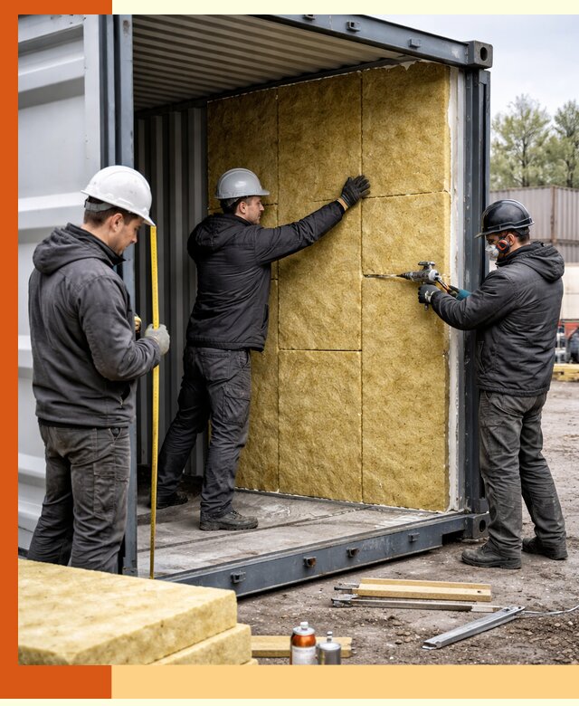 Утепление морского контейнера в Кулебаках: надежная теплоизоляция и защита