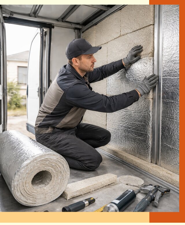 Утепление фургона рефрижератора в Кулебаках от 12883 руб./м² под ключ | ТепломастерКлб