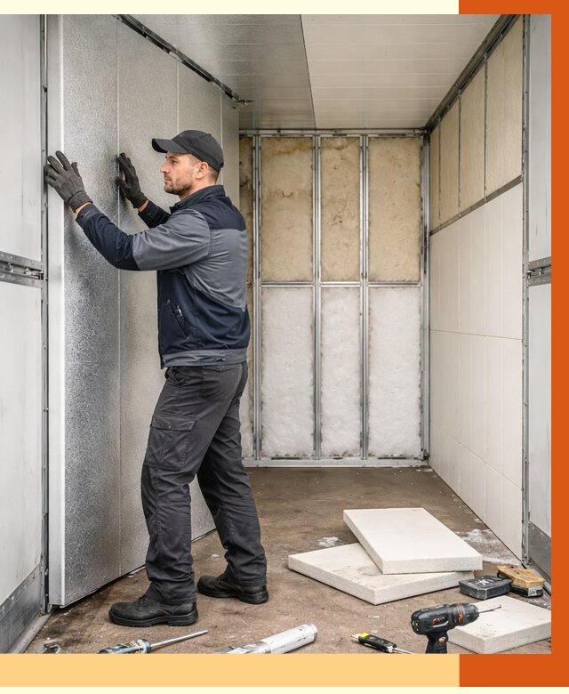 Утепление холодильного кузова в Кулебаках от 13913 руб. под ключ | ТепломастерКлб