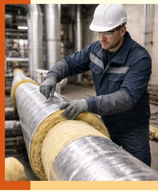 Утепление технологического оборудования и заводских установок в Кулебаках