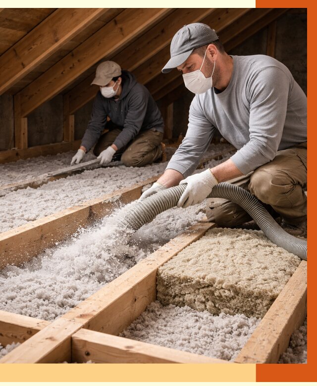 Заполнение полостей чердачного перекрытия в Кулебаках от 4638 руб. | ТепломастерКлб