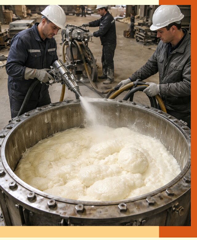 Заливка ППУ в емкости в Кулебаках от 7472 руб. — утепление емкости под ключ | ТепломастерКлб