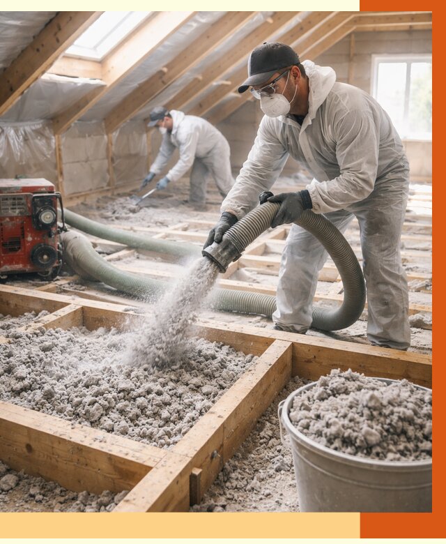 Утепление эковатой в Кулебаках от 3040 руб./м2 — монтаж и задувка | ТепломастерКлб