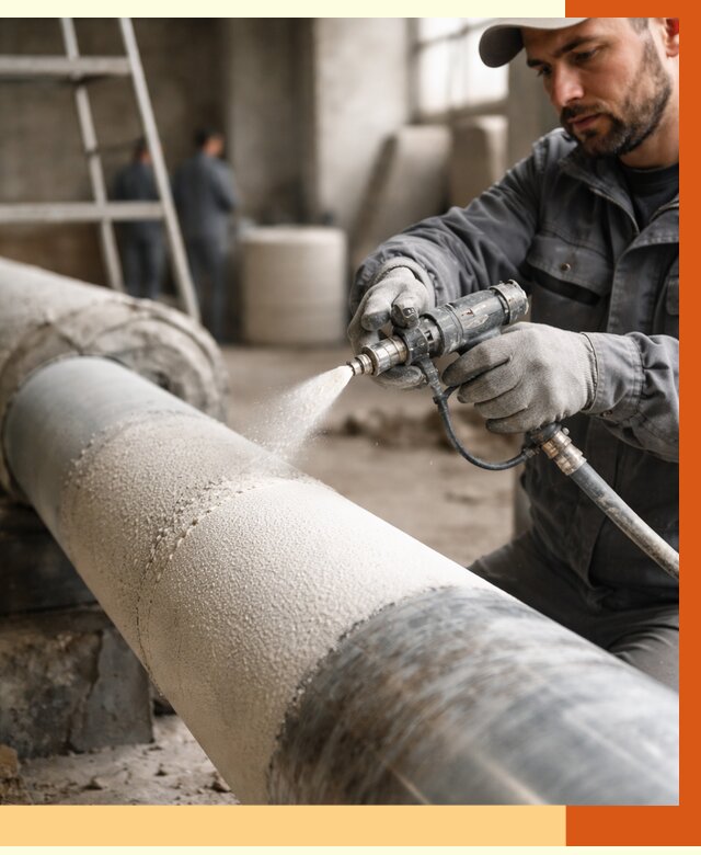 Утепление труб жидкой теплоизоляцией в Кулебаках от 7730 руб. под ключ | ТепломастерКлб