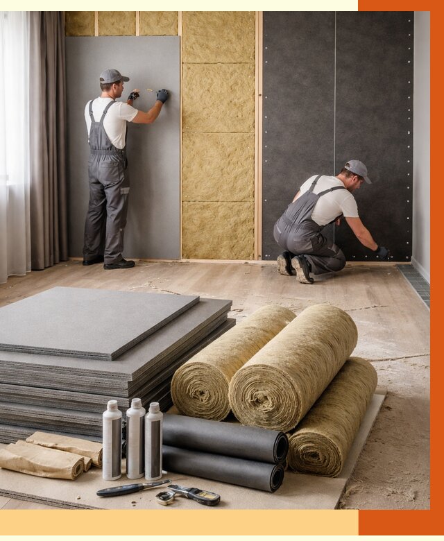 Шумоизоляция дома в Кулебаках от 4638 руб/м2 — комплексная звукоизоляция под ключ | ТепломастерКлб