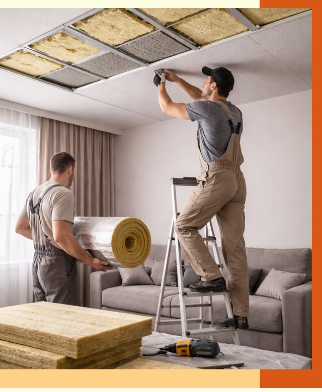 Шумоизоляция потолка в Кулебаках от 2319 руб. под ключ | Профессионально — ТепломастерКлб