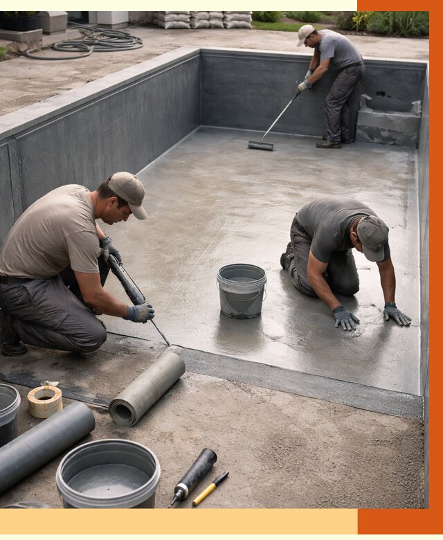 Профессиональная гидроизоляция бассейна в Кулебаках от 6699 руб. за м2 | ТепломастерКлб