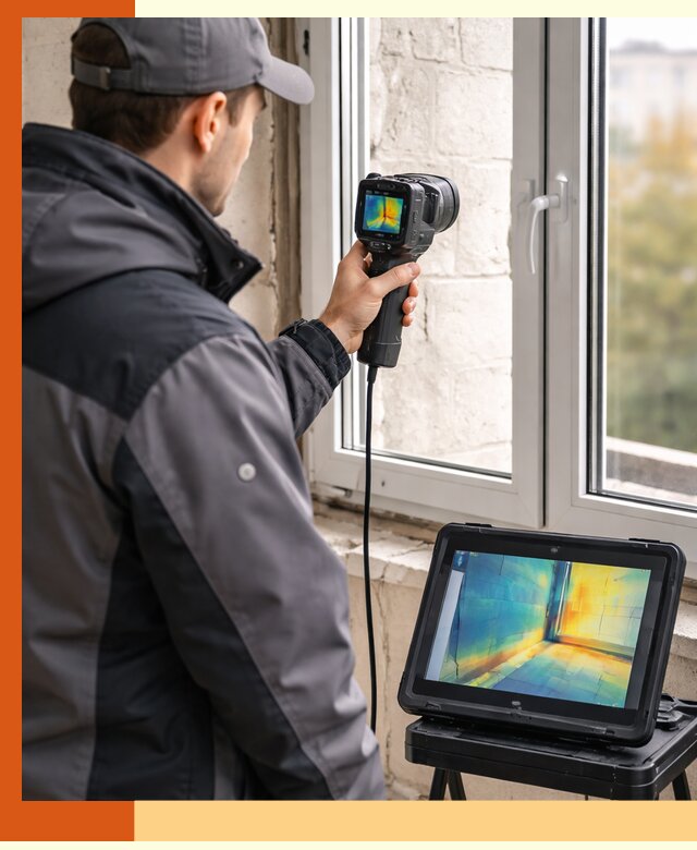 Тепловизионное обследование дома в Кулебаках для выявления утечек тепла