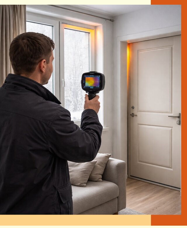 Тепловизионное обследование окон и дверей в Кулебаках от 4638 руб. | ТепломастерКлб