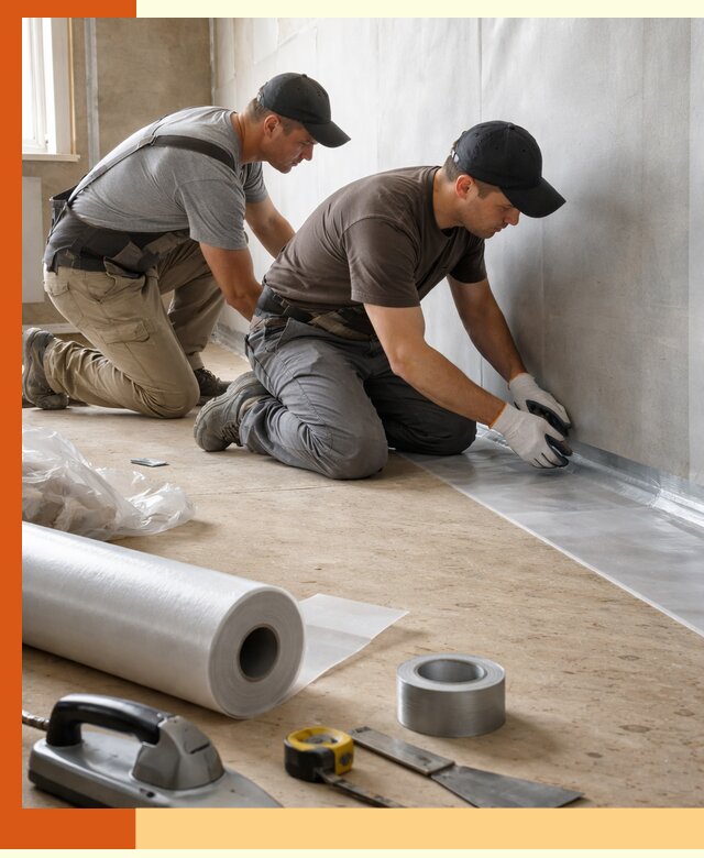 Монтаж пароизоляции для дома и помещений в Кулебаках