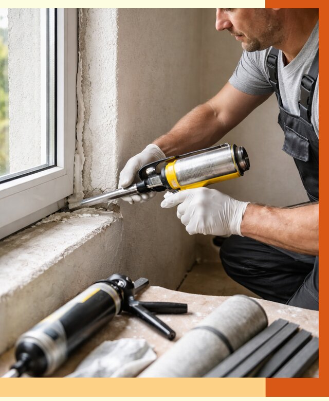 Герметизация стыков и примыканий в Кулебаках от 1237 руб. под ключ | ТепломастерКлб