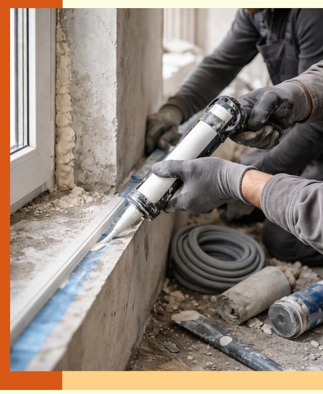 Герметизация стыков и примыканий зданий в Кулебаках